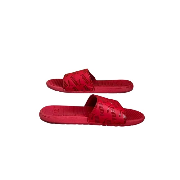 Puma Cool Cat Bold 2 Men’s Slides, Red Size 12 - Picture 1 of 3